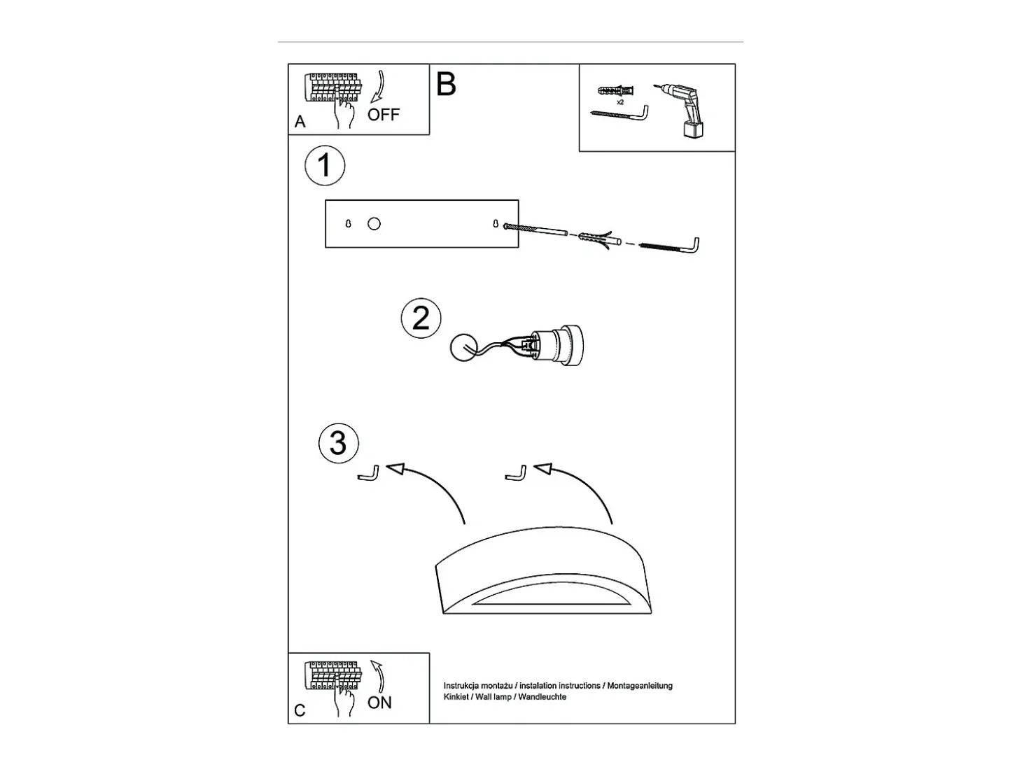 Lámparas de pared Gloim moderno de cerámica - 1 fuentes luminosas 3000K - L.20 x A.10 cm - blanco