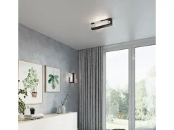 Lámparas de pared Ignis escandinavo de madera/vidrio - 1 fuentes luminosas 4000K - L.43 x A.30 cm - wengué