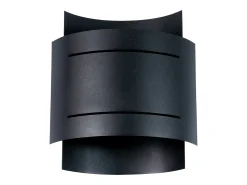Lámparas de pared Ignisra moderno de acero - 1 fuentes luminosas 3000K - L.21 x A.23 cm - negro