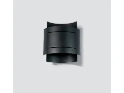 Lámparas de pared Ignisra moderno de acero - 1 fuentes luminosas 3000K - L.21 x A.23 cm - negro