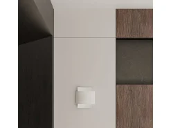 Lámparas de pared Ignisra moderno de acero - 1 fuentes luminosas 3000K - L.21 x A.23 cm - blanco