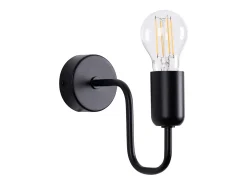 Lámparas de pared Infinix industrial de acero - 1 fuentes luminosas 4000K - L.8,5 x A.20 cm - negro