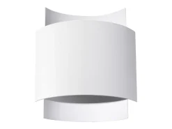 Lámparas de pared Influx industrial de acero - 1 fuentes luminosas 4000K - L.22 x A.23 cm - blanco