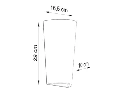 Lámparas de pared Lanoo moderno de cerámica - 1 fuentes luminosas 4000K - L.16,5 x A.29 cm - blanco