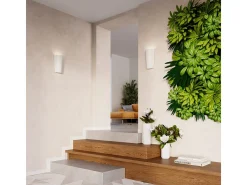 Lámparas de pared Lanoo moderno de cerámica - 1 fuentes luminosas 3000K - L.16,5 x A.29 cm - blanco