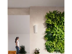 Lámparas de pared Lanoo moderno de cerámica - 1 fuentes luminosas 3000K - L.16,5 x A.29 cm - blanco