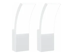 Lámparas de pared LED de exterior 2 uds aluminio fundido blanco ES509074
