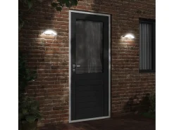 Lámparas de pared LED de exterior 2 uds aluminio fundido blanco ES524556