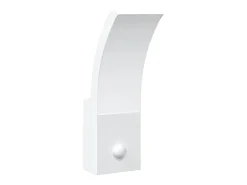 Lámparas de pared LED exterior con sensor 2 uds aluminio blanco ES765149