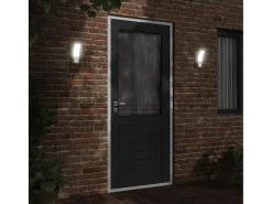 Lámparas de pared LED exterior con sensor 2 uds aluminio blanco ES765149