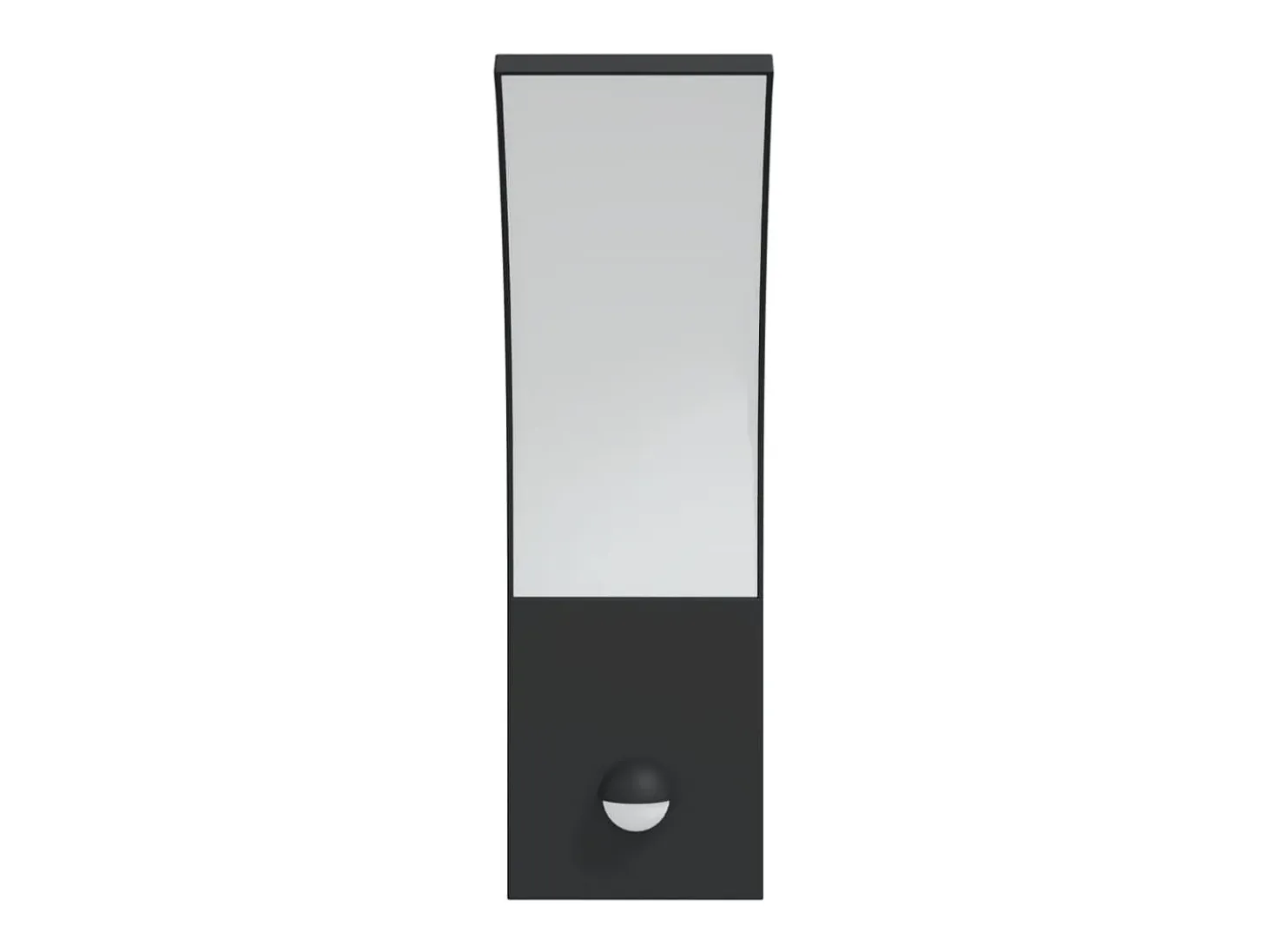 Lámparas de pared LED exterior con sensor 2 uds aluminio negro ES134150