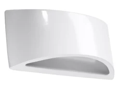 Lámparas de pared Litte moderno de cerámica - 1 fuentes luminosas 3000K - L.31,5 x A.14,5 cm - blanco