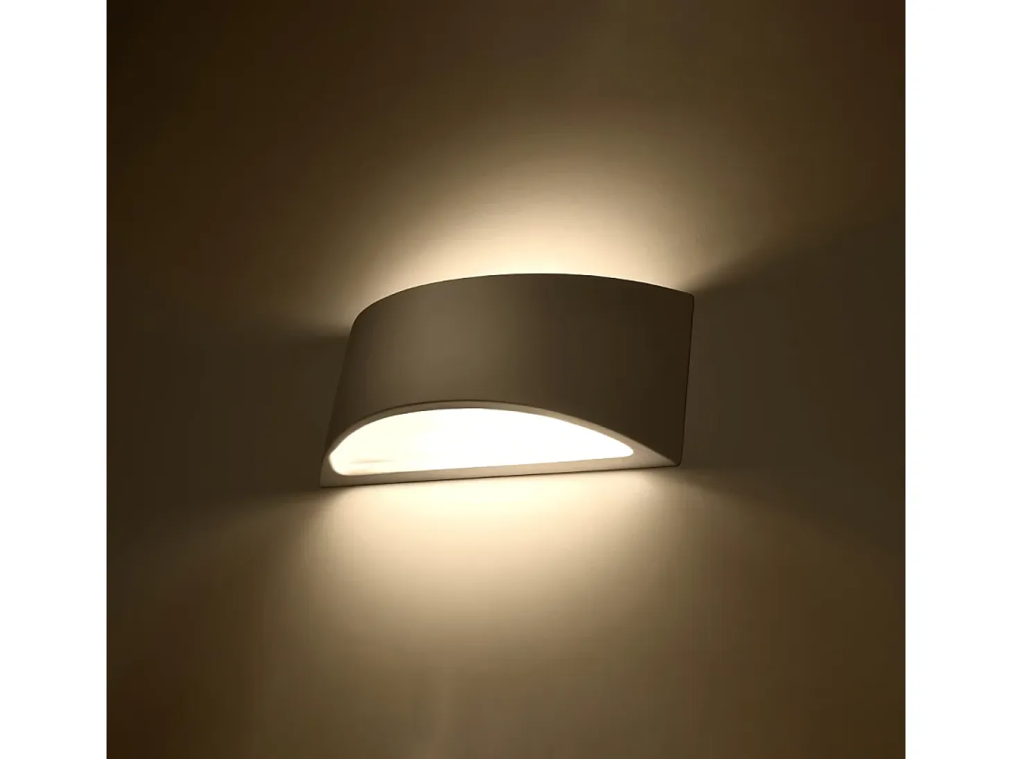 Lámparas de pared Litte moderno de cerámica - 1 fuentes luminosas 4000K - L.31,5 x A.14 cm - blanco
