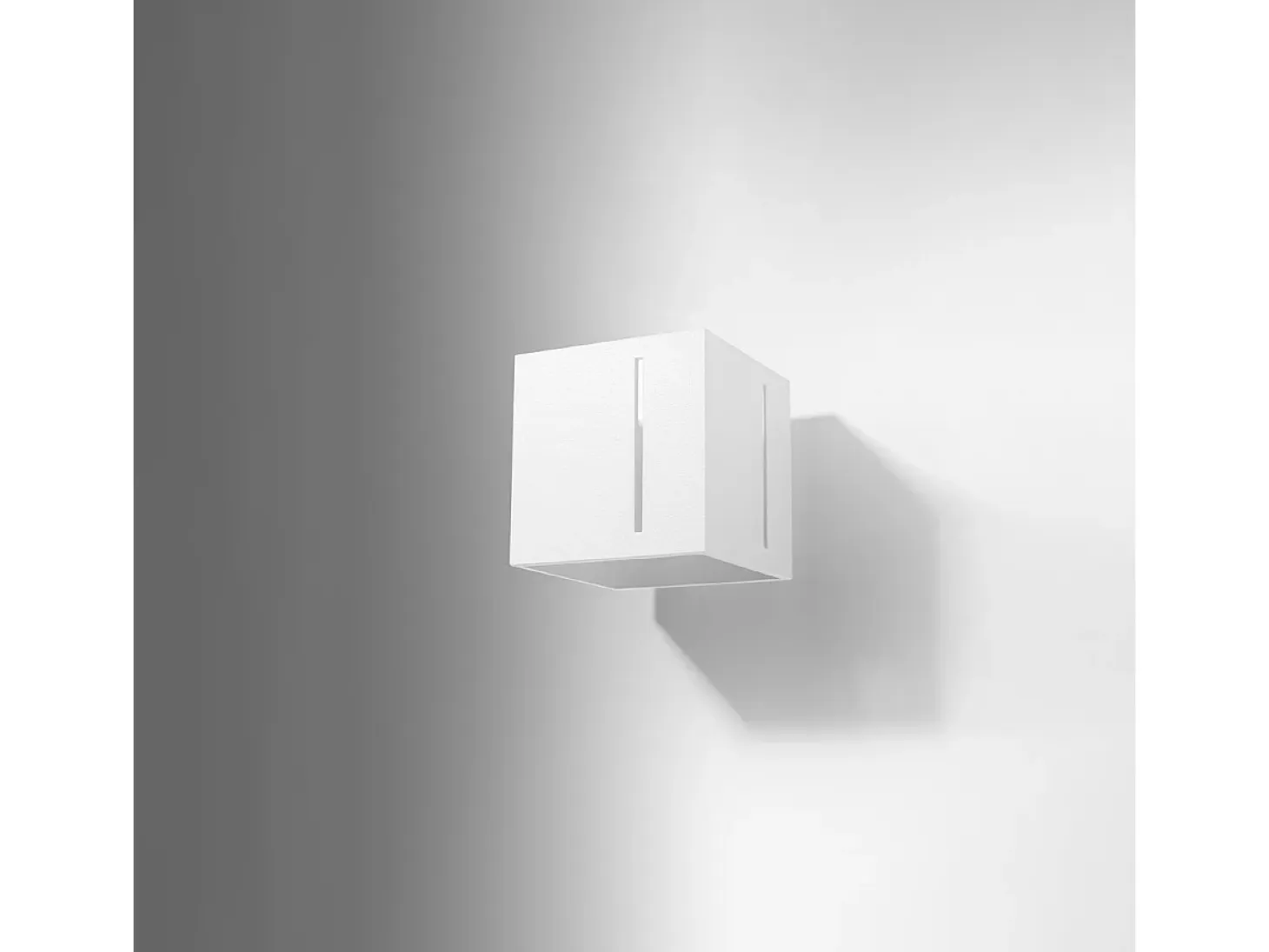 Lámparas de pared Luminara moderno de aluminio - 1 fuentes luminosas 3000K - L.10 x A.10 cm - blanco