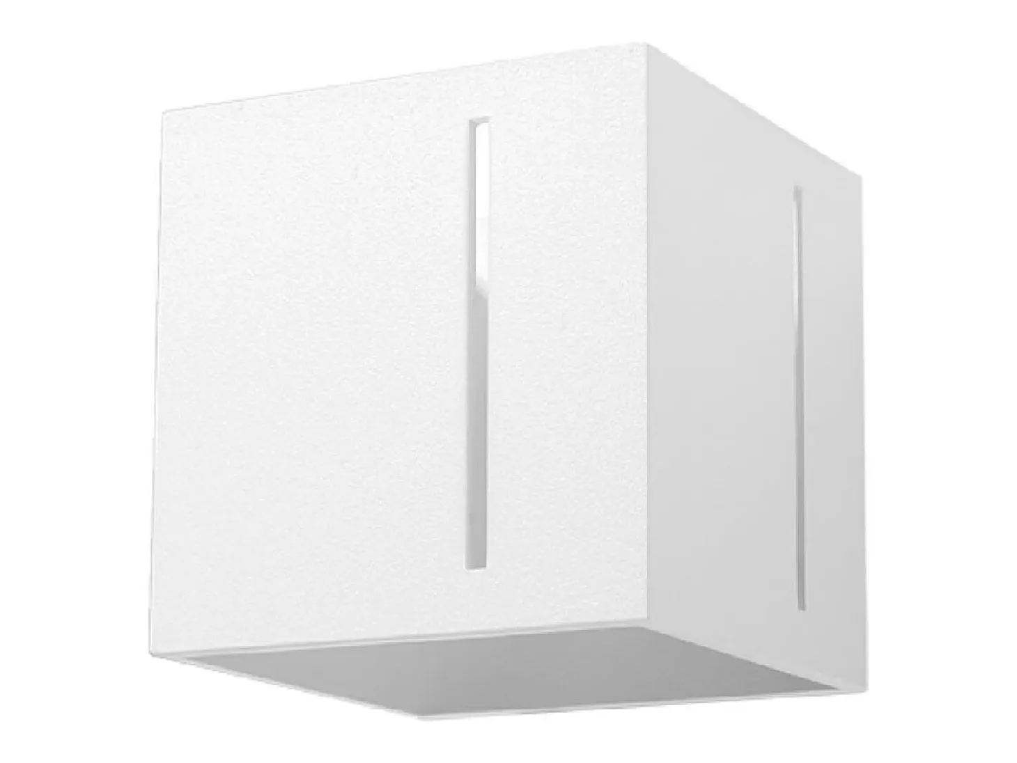 Lámparas de pared Luminara moderno de aluminio - 1 fuentes luminosas 3000K - L.10 x A.10 cm - blanco