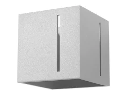 Lámparas de pared Luminara moderno de aluminio - 1 fuentes luminosas 3000K - L.10 x A.10 cm - gris