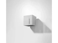 Lámparas de pared Luminara moderno de aluminio - 1 fuentes luminosas 3000K - L.10 x A.10 cm - gris