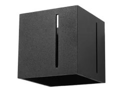 Lámparas de pared Luminara moderno de aluminio - 1 fuentes luminosas 4000K - L.10 x A.10 cm - negro