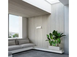 Lámparas de pared Lumivea moderno de acero - 2 fuentes luminosas 4000K - L.40 x A.15 cm - blanco