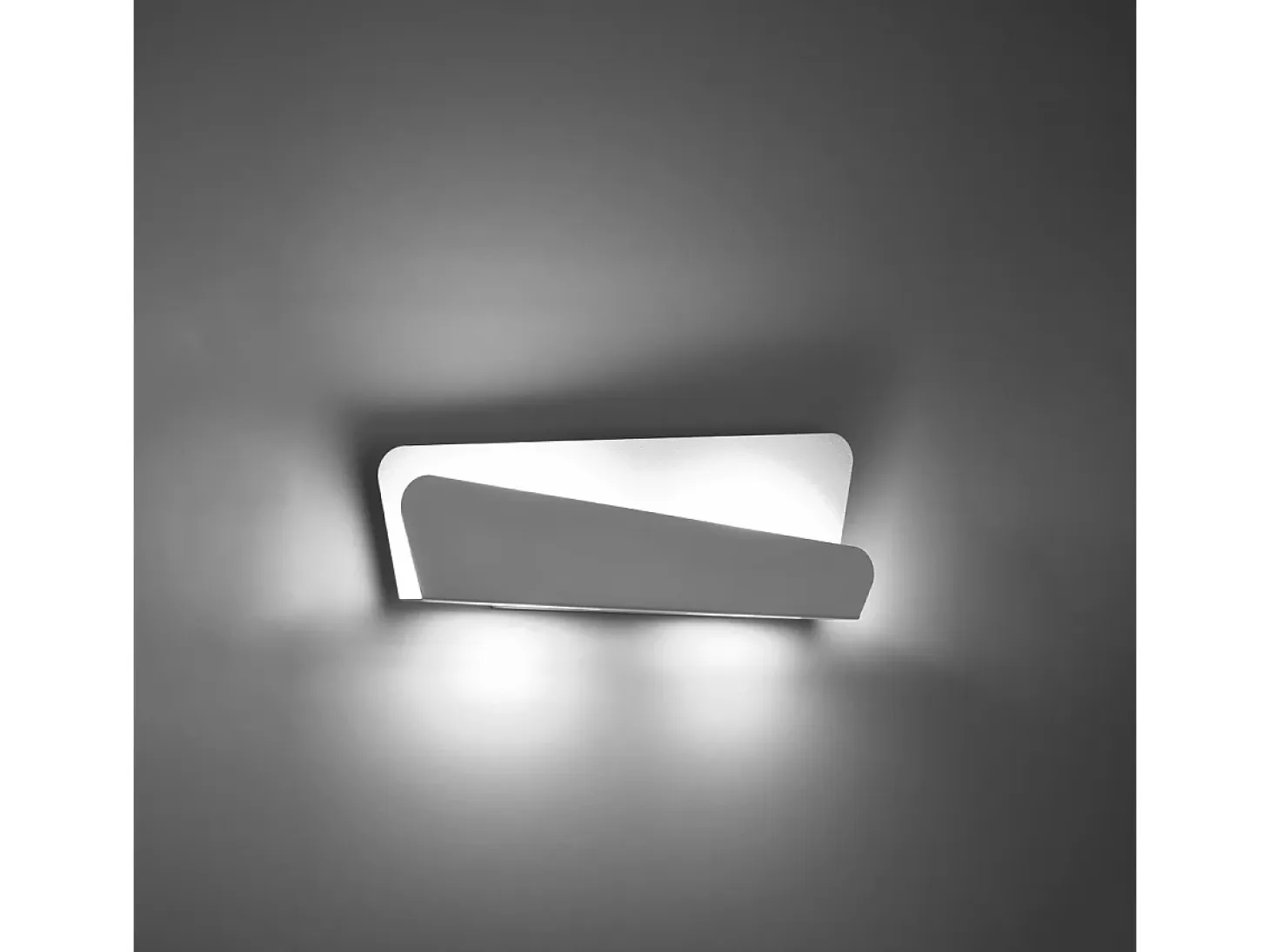 Lámparas de pared Lumivea moderno de acero - 2 fuentes luminosas 4000K - L.40 x A.15 cm - blanco