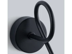 Lámparas de pared Lunova moderno de acero - 1 fuentes luminosas 3000K - L.15 x A.30 cm - negro