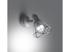 Lámparas de pared Lunova moderno de acero - 1 fuentes luminosas 4000K - L.18 x A.18 cm - blanco
