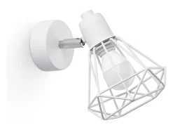 Lámparas de pared Lunova moderno de acero - 1 fuentes luminosas 3000K - L.18 x A.18 cm - blanco