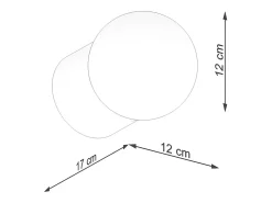 Lámparas de pared Lust moderno de madera - 1 fuentes luminosas 3000K - L.12 x A.12 cm - madera natural