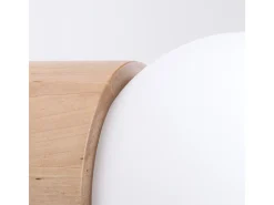 Lámparas de pared Lust moderno de madera - 1 fuentes luminosas 4000K - L.12 x A.12 cm - madera natural