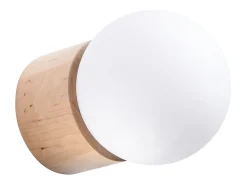 Lámparas de pared Lust moderno de madera - 1 fuentes luminosas 4000K - L.12 x A.12 cm - madera natural