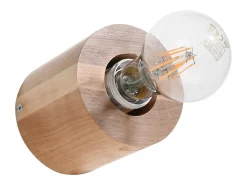 Lámparas de pared Nalvado escandinavo de madera - 1 fuentes luminosas 3000K - L.10 x A.10 cm - madera natural