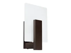 Lámparas de pared Nappo escandinavo de madera/vidrio - 1 fuentes luminosas 4000K - L.16 x A.30,5 cm - wengué