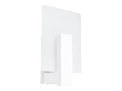 Lámparas de pared Nappo escandinavo de madera/vidrio - 1 fuentes luminosas 4000K - L.16 x A.30,5 cm - blanco