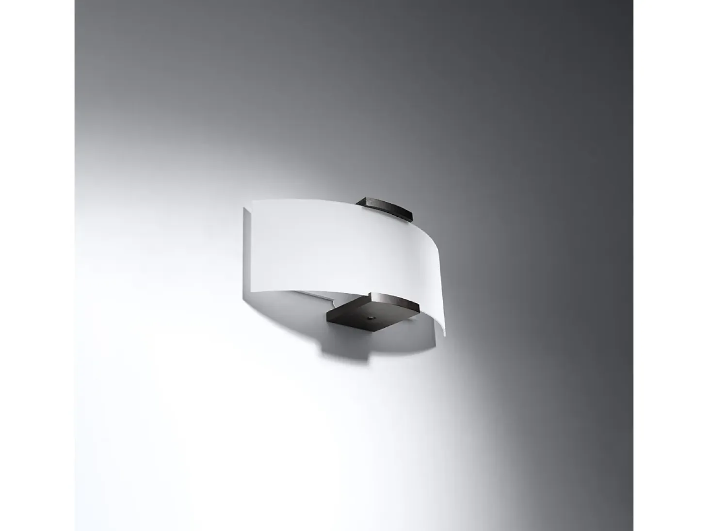 Lámparas de pared Nerilo moderno de madera/vidrio - 2 fuentes luminosas 3000K - L.33 x A.14 cm - wengué/blanco
