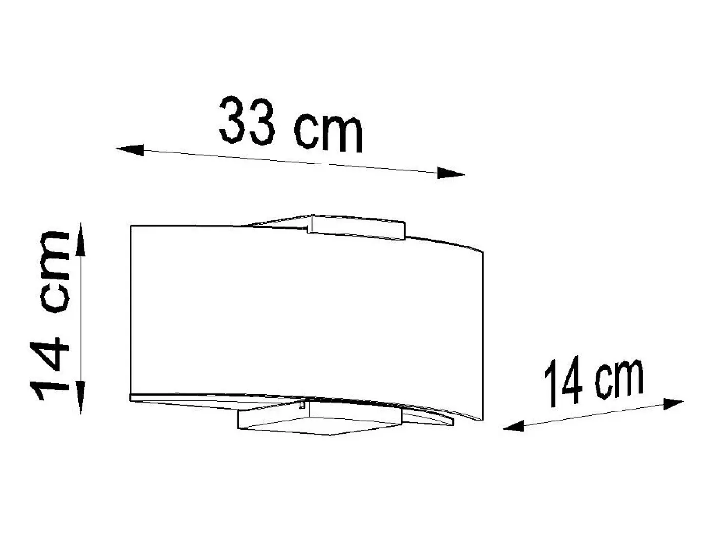 Lámparas de pared Nerilo moderno de madera/vidrio - 2 fuentes luminosas 3000K - L.33 x A.14 cm - wengué/blanco