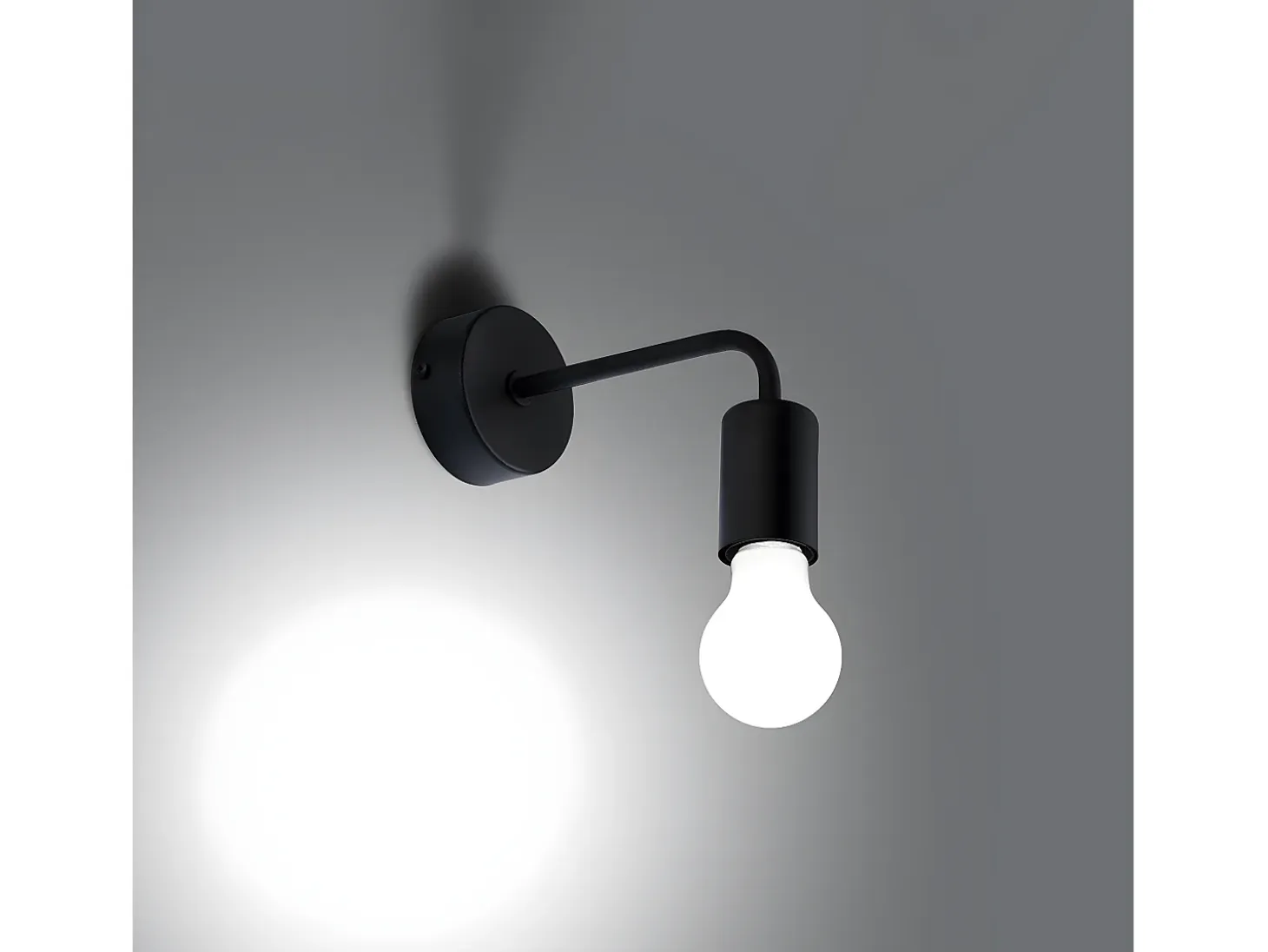 Lámparas De Pared Norah Moderno De Acero - 1 Fuentes Luminosas - L.19 X A.14,5 Cm - Negro