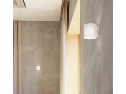 Lámparas de pared Novici moderno de vaso - 1 fuentes luminosas 3000K - L.10 x A.10 cm - blanco