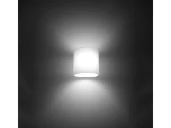 Lámparas de pared Novici moderno de vaso - 1 fuentes luminosas 4000K - L.10 x A.10 cm - blanco