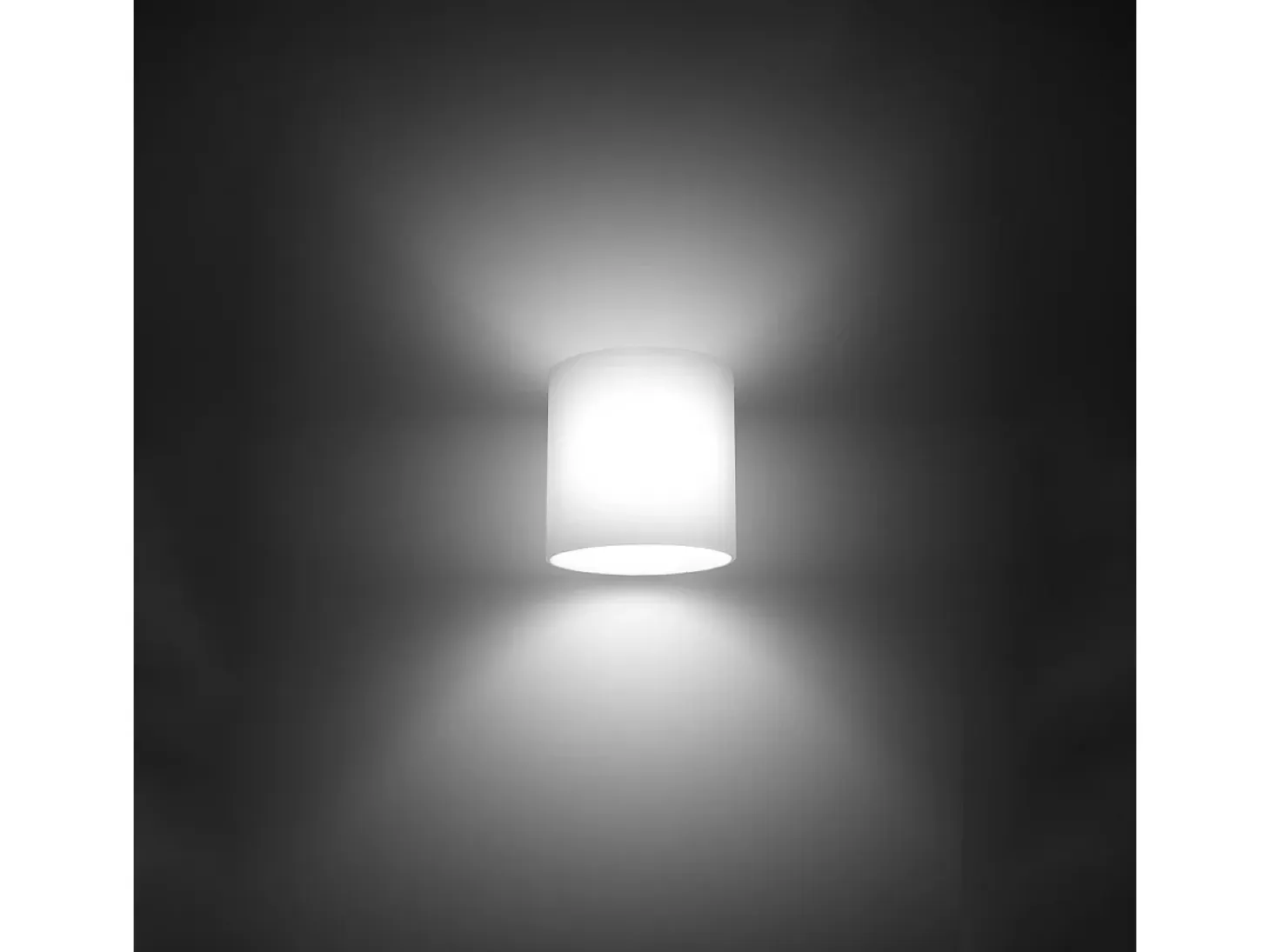 Lámparas de pared Novici moderno de vaso - 1 fuentes luminosas 4000K - L.10 x A.10 cm - blanco