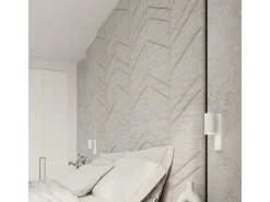 Lámparas de pared Nutiq moderno de acero - 1 fuentes luminosas 4000K - L.6 x A.15 cm - blanco