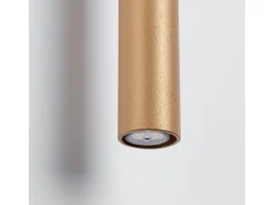 Lámparas De Pared Pastelo Moderno De Acero - 2 Fuentes Luminosas - L.2,5 X A.50 Cm - Dorado