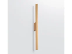 Lámparas De Pared Pastelo Moderno De Acero - 2 Fuentes Luminosas - L.2,5 X A.50 Cm - Dorado