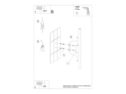 Lámparas De Pared Pastelo Moderno De Acero - 2 Fuentes Luminosas - L.2,5 X A.50 Cm - Dorado