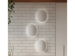 Lámparas de pared Perceptix moderno de acero - 2 fuentes luminosas 3000K - L.25 x A.29 cm - blanco