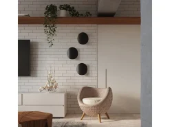 Lámparas de pared Perceptix moderno de acero - 2 fuentes luminosas 3000K - L.25 x A.29 cm - negro