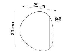 Lámparas de pared Perceptix moderno de acero - 2 fuentes luminosas 3000K - L.25 x A.29 cm - negro