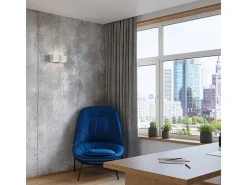 Lámparas de pared Quadx moderno de aluminio - 2 fuentes luminosas 3000K - L.26 x A.11 cm - blanco