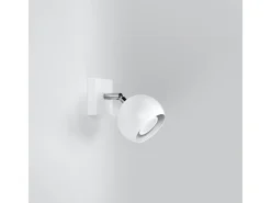 Lámparas de pared Rayis moderno de acero - 1 fuentes luminosas 3000K - L.10 x A.10 cm - blanco