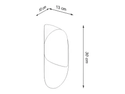 Lámparas de pared Revon moderno de acero - 1 fuentes luminosas 3000K - L.13 x A.30 cm - blanco