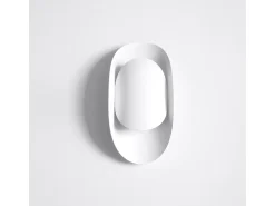 Lámparas de pared Revon moderno de acero - 1 fuentes luminosas 3000K - L.13 x A.30 cm - blanco